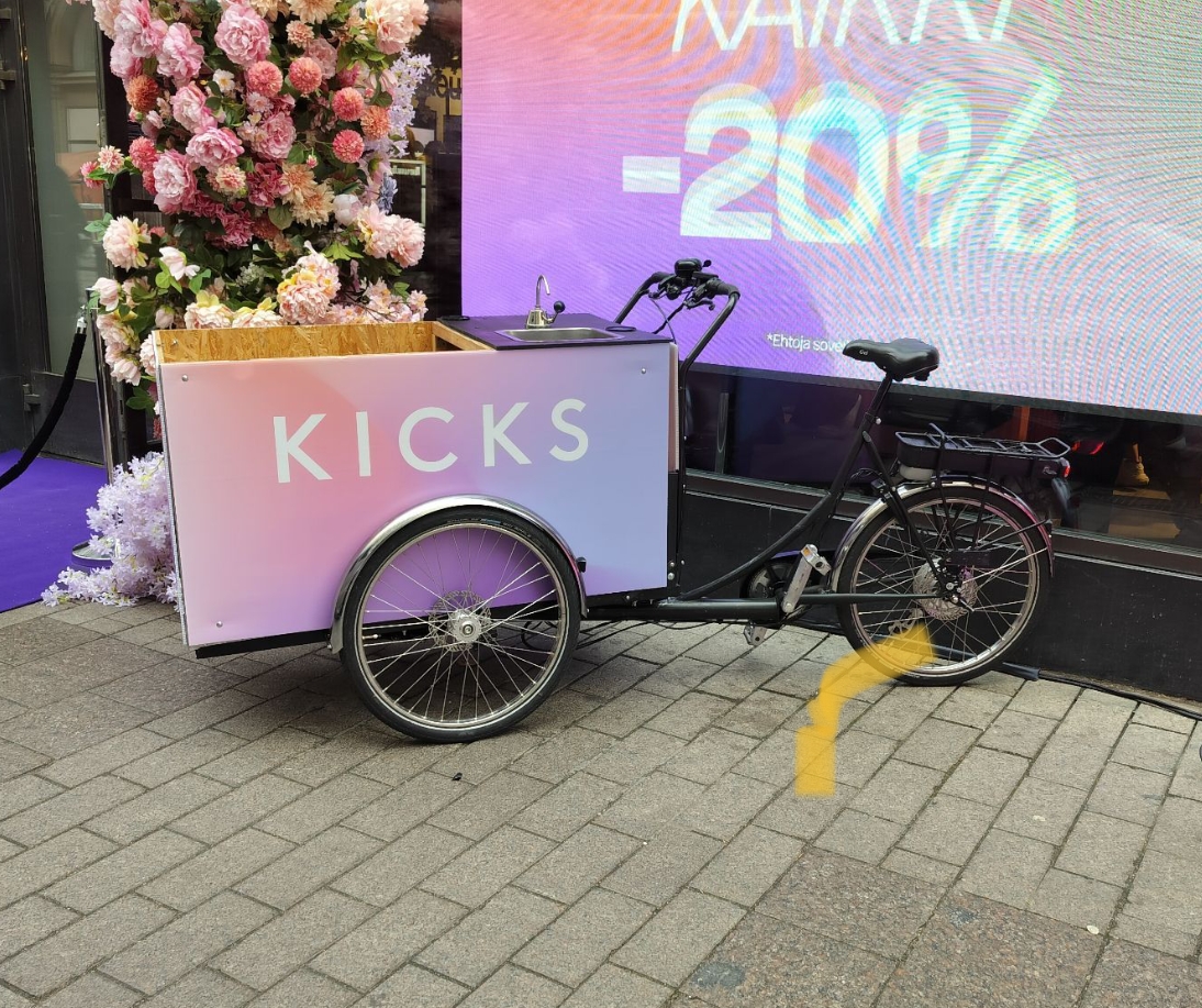 Promopyörä brändiaktivointikampanjassa